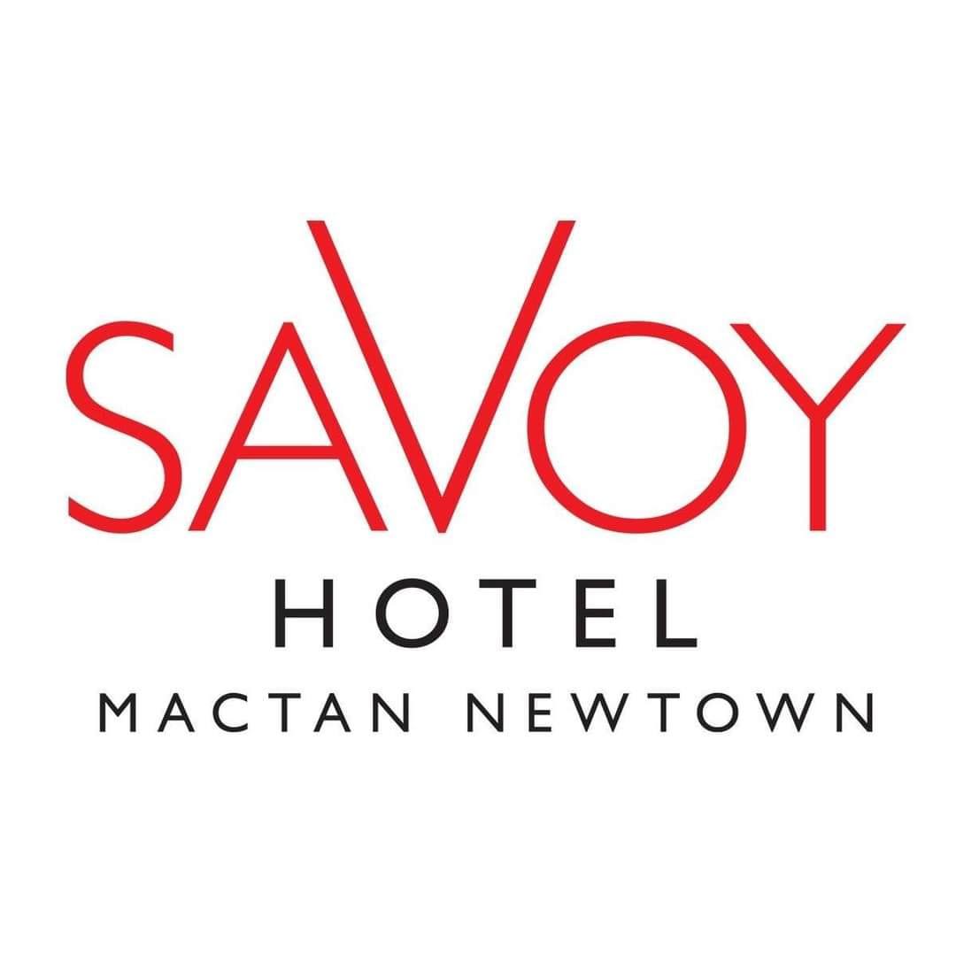 Savoy Hotel Mactan Newtown Savoy Hotel Mactan Newtown logo with the word 'Savoy' in large, striking red font, and 'Hotel Mactan Newtown' beneath it in smaller black text. Luxury hotel branding in Cebu, Philippines